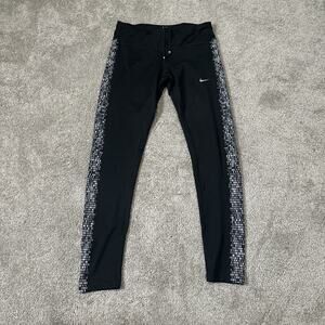 Nike Power Dry Fit Running Pants Flash Reflective 839624-010 Women's Size M
